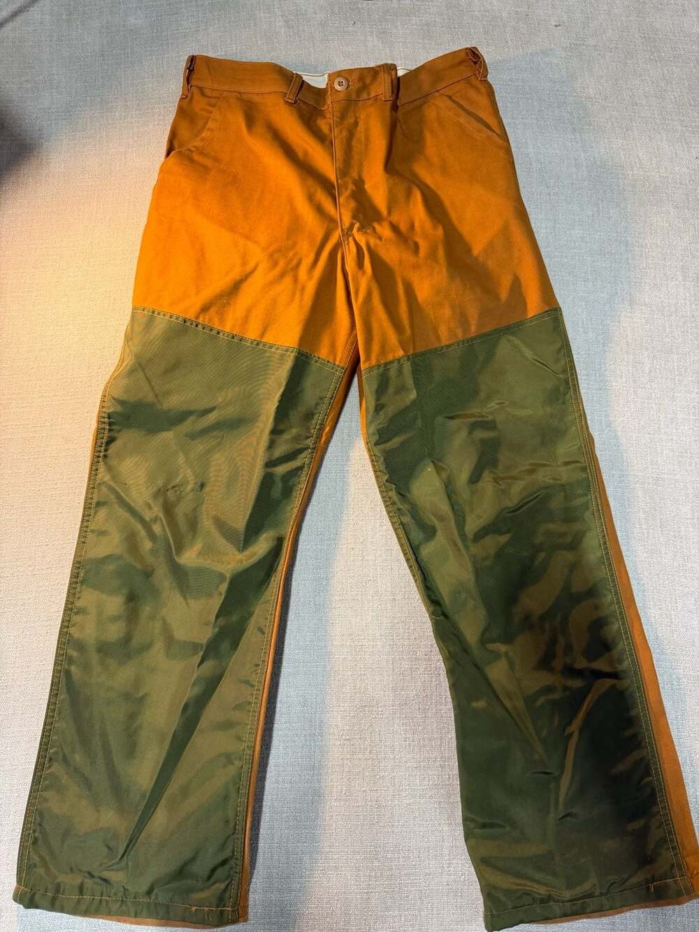 Vintage SafTbak Canvas Hunting Brush Pants Brown Green Men's 36x30